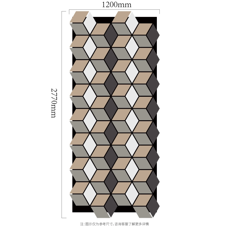 3D Cube Column Модулен MDF-върху-PET акустичен стенен панел